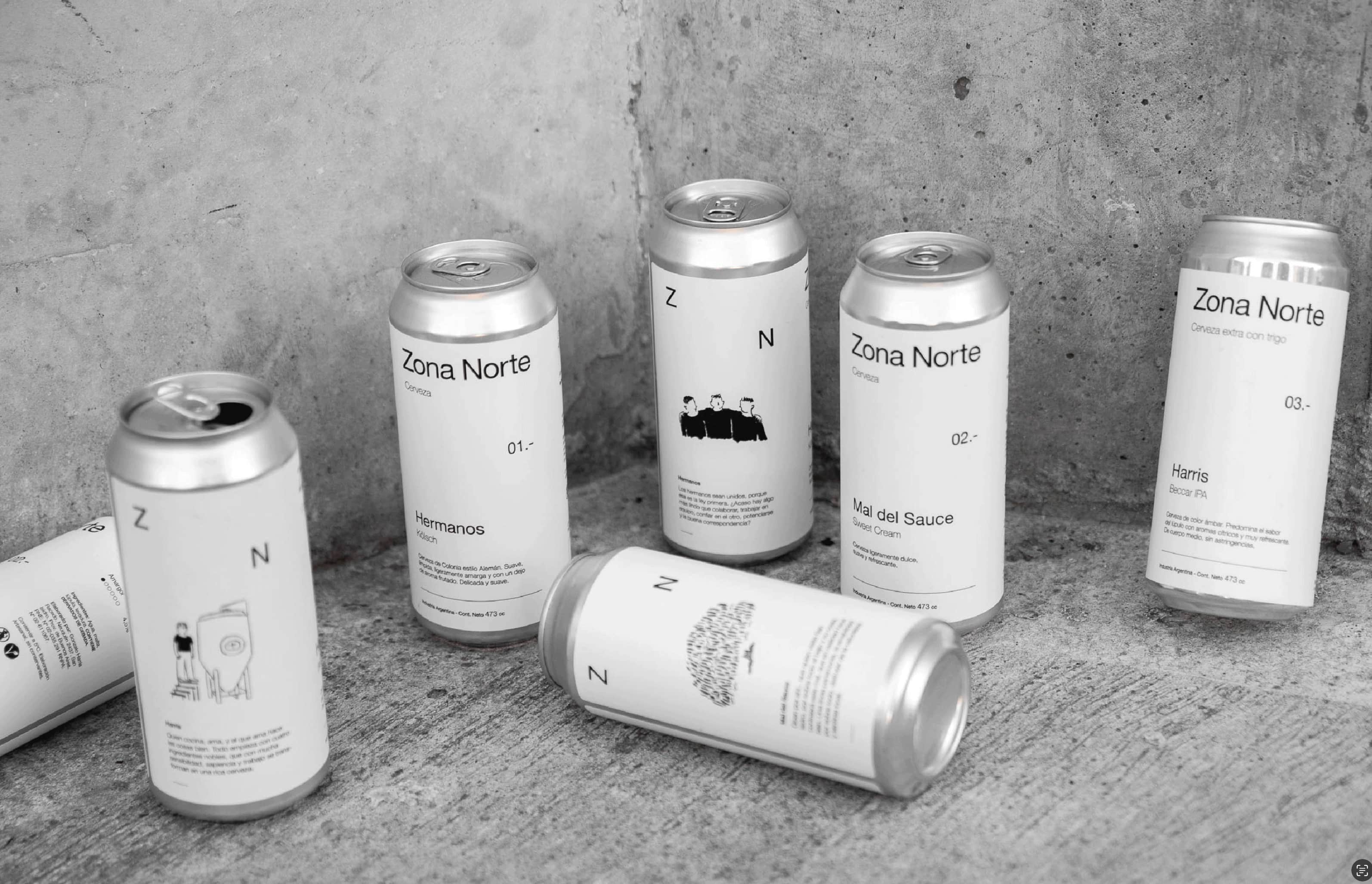Zona Norte: diseño de autor para una cerveza de autor.