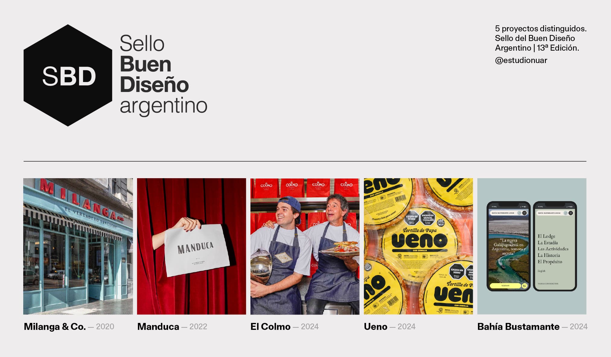 5 proyectos del estudio obtuvieron el Sello del Buen Diseño Argentino